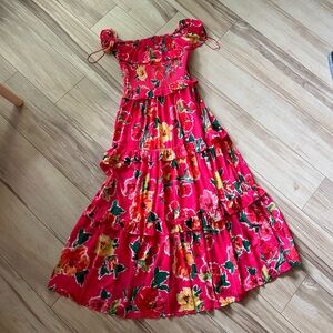 Smocked Flying Tomato off the shoulder dress